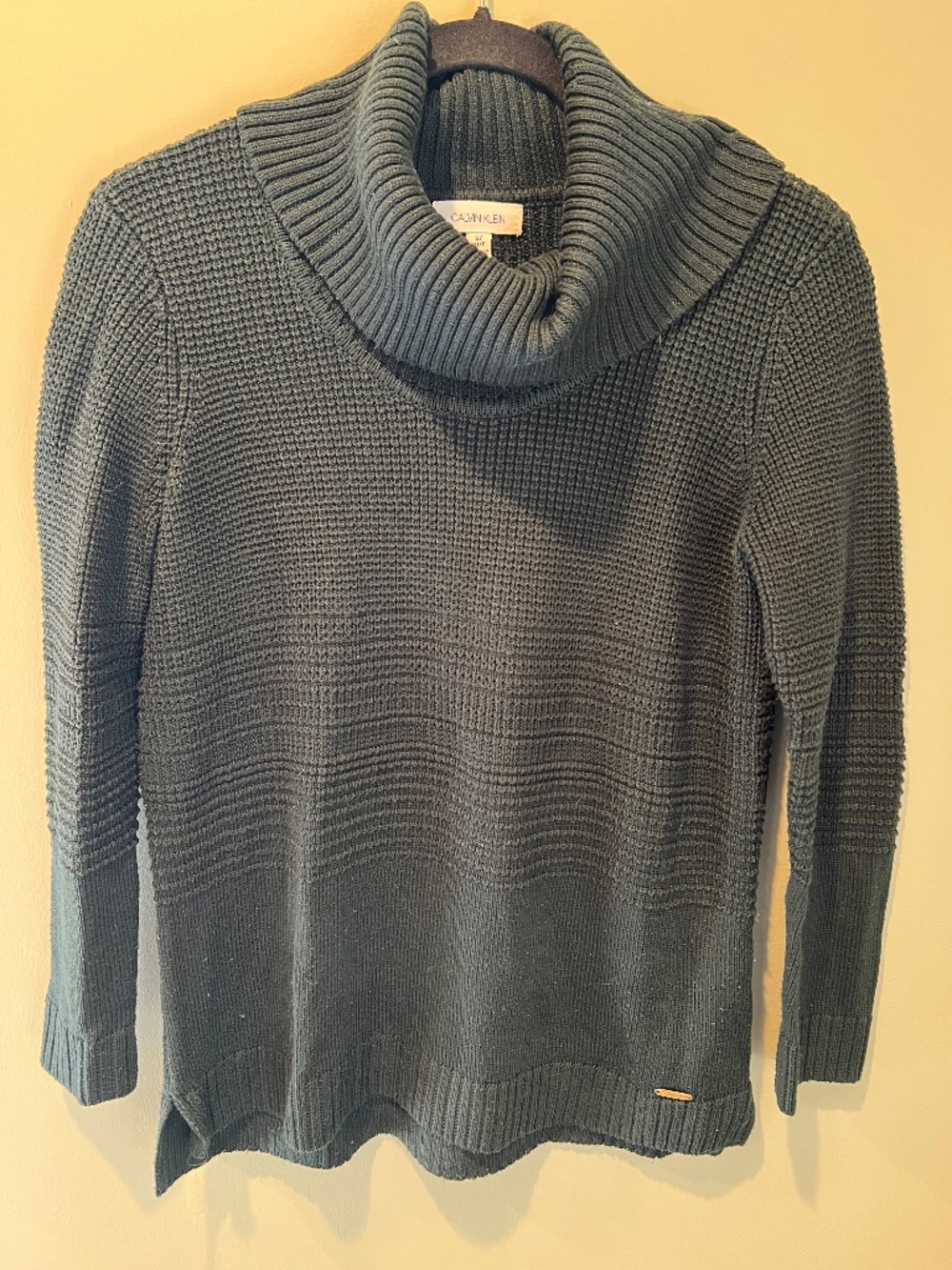 Calvin Klein Turtleneck Sweater Green Size S
